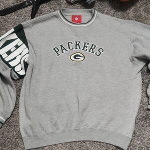 NFL Packers Gray Crewneck Sweater